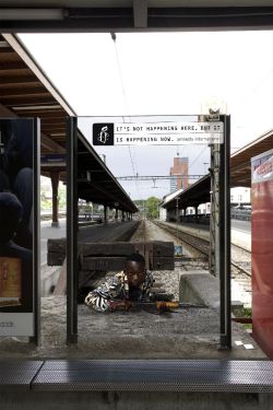 karenhurley:  An absolutely shocking campaign that is truly brilliant. These images are of actual human rights abuse victims taken by traveling journalists form a variety of countries that have been placed into Switzerland’s surroundings. The shock