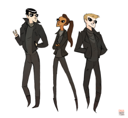 gingerhaze:  i saw Star Trek and I wish the whole movie had been about them being a super fashionable space biker gang with their space-leather jackets. 