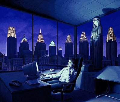 reclucy:   Artist Rob Gonsalves was born in Toronto, Canada in 1959. During his childhood,