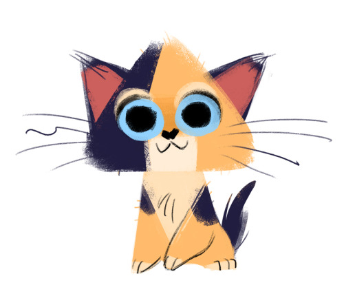 dailycatdrawings: 528: Calico Kitten