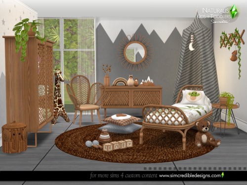 Naturalis Kids By SIMcredible!designs | Available at TSR. Now you can decorate your entire sims home