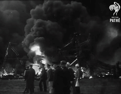 129west81st:May 6th, 1937 - The Hindenburg zeppelin (LZ 129 Hindenburg) burst to flames while landin