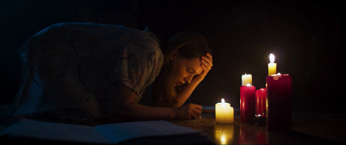 Catherine Walker as Sophia in A Dark Song (2016, Liam Gavin, dir.)