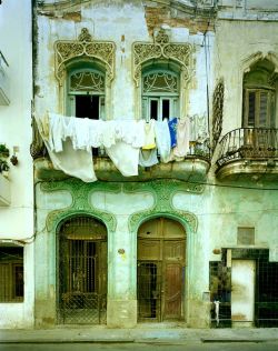artnouveaustyle:  Art nouveau buildings in Havana, Cuba. Photos by Michael Eastman.
