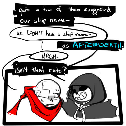 A Wild Shipper Has Appeared! — bladedee: Reaper Sans is fun o3o