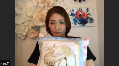 sailorzakuro: Nao being adorable in the STAY AT HOME with ANZA and Akiko Kosaka livestream ^^I love 