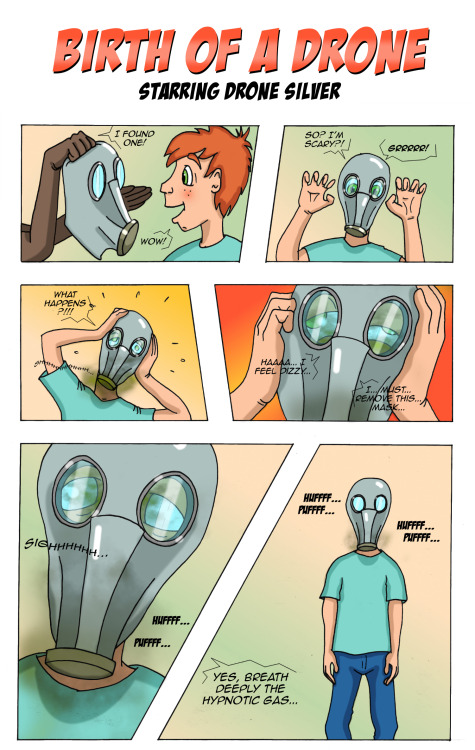 A nice comic that @rubrubber drew starring me!! :DGo check his blog for other hypno related content. 