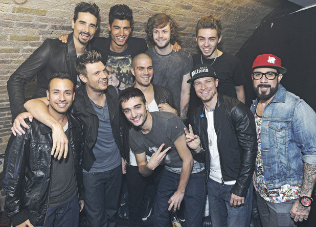 Backstreet Boys and The Wanted backstage at G-A-Y before they performed at the Saturday night London Pride special.
Source