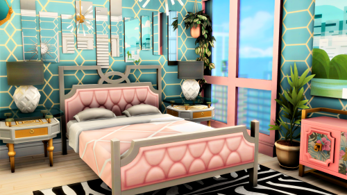 Bright Eclectic Apartment (1312 21 Chic Street) Your Sims will love living in this bright, fun eclec