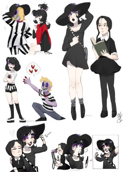 Qtarts:  Some Style Practices From The Last Day Or So Of Beetlejuice And Lydia From