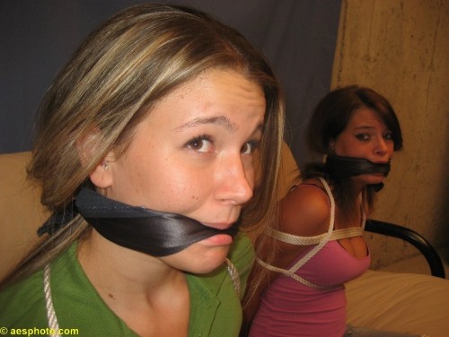 graybandanna:  Two different cleave gags and 3 kinds of tape, that’s a lot of gags for a couple of damsels in distress 