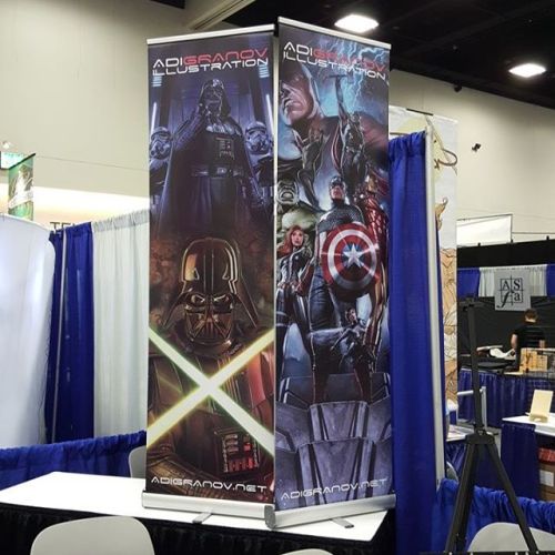 Almost ready to go! SDCC Booth 4607 #adigranov #sdcc #sdcc2016 #darthvader #avengers #starwars