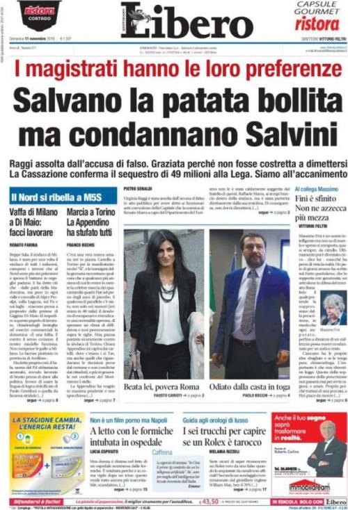 Libero Quotidiano, 11 Novembre 2018