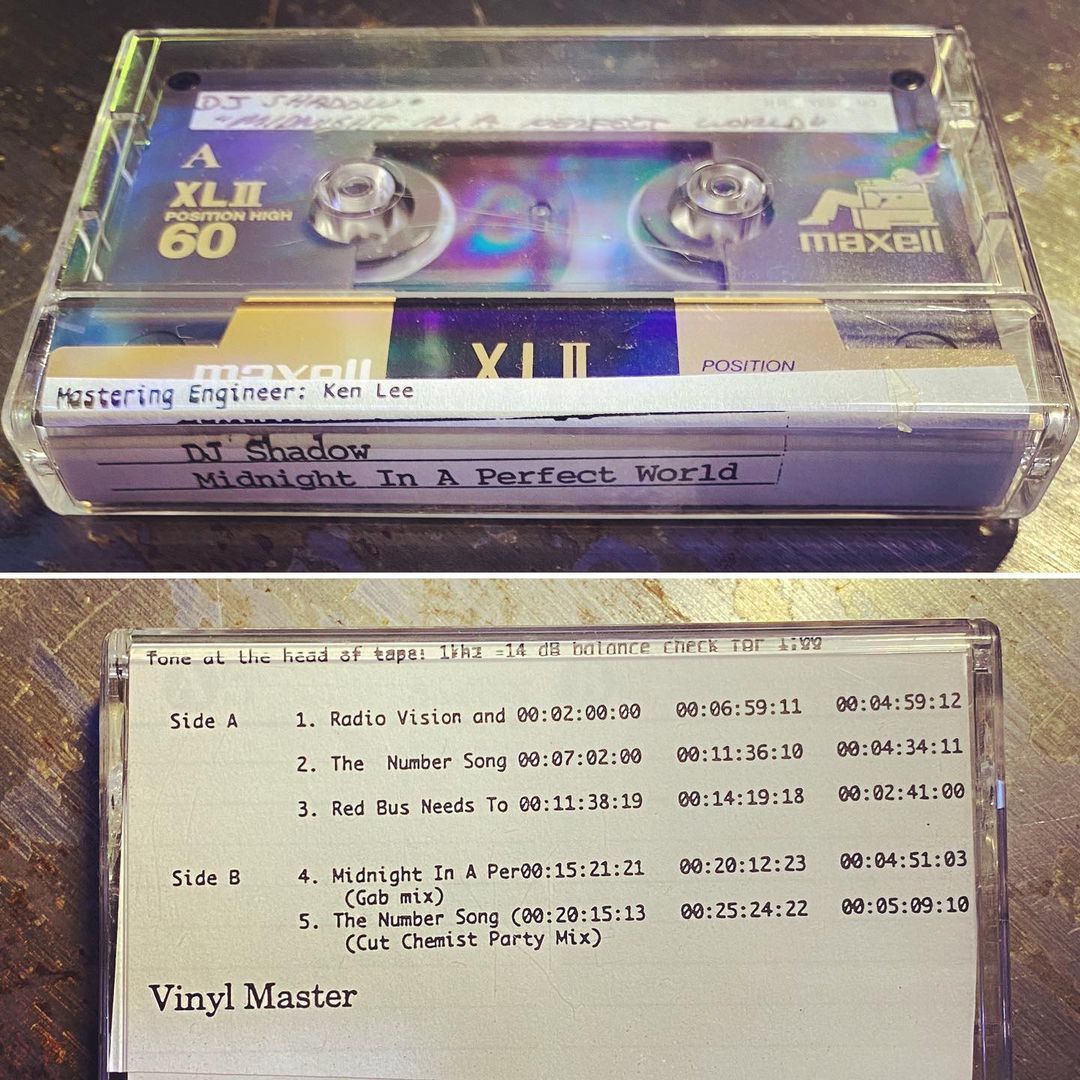Remember these? 1996 @djshadow “Midnight In A Perfect World” advanced Maxwell cassette tape from the vinyl master sent to the @urbmagazine offices. (at Taft Building) https://www.instagram.com/p/CKcI4B8LRG0/?igshid=1vyw68jfxdmil