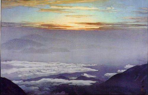 huariqueje:Sea of Clouds   -    Hiroshi Yoshida, 1928Japanese 1876-1950