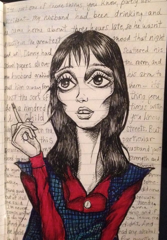 beautilation:  little Wendy sketch, 3.5&quot;X 5.5&quot;