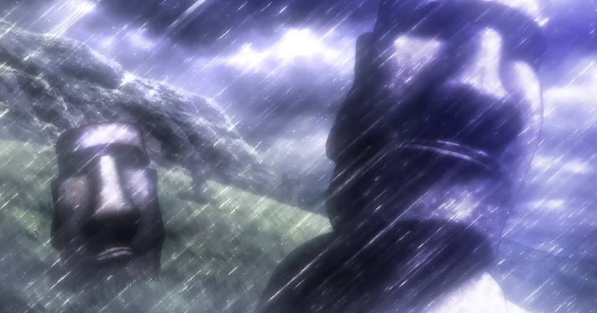 basuraparallevar:  Siempre sale Isla de Pascua en algun anime (?)
