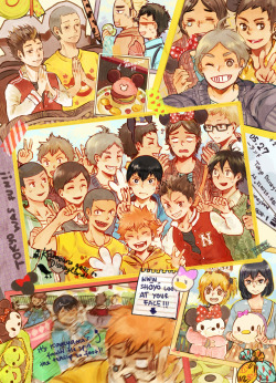 naoyakou:  A piece I did like 8 months ago! Haven’t upload it ever since because of reasons but now I can! It Karasuno guys going to Disneyland. I am so proud of this tbh but it’s been 8 months…….. I’m feeling like fixing lots of stuff. LOTS. 