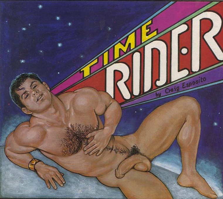 gayeroticartarchive:  art by Craig Esposito “Time Rider” covers