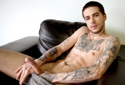 niightfr3ak:  hungdudes:  Hung Tattoo Boy