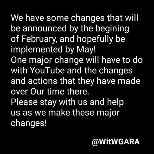 Major #changes to #ourmischief and @WitWGARA soon! https://t.co/u2ci2hLg6C
https://ift.tt/2GknfQW
January 25, 2020 at 02:35PM
