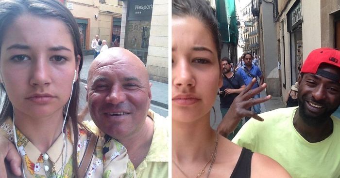  Fed Up With Getting Catcalled, This Woman Started Taking Selfies With The Catcallers,