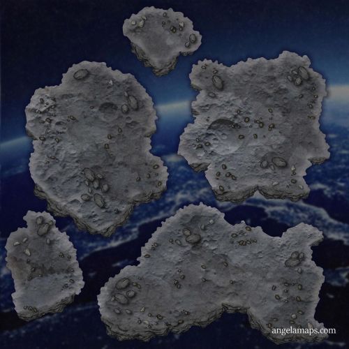 Asteroids Battlemap AngelaMaps.com Patreon.com/angelamaps #battlemap #encountermap #fantasymap #wor