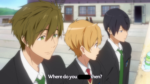 ryuusen-no-yukue:  kirklanded:  kirklanded:  kirklanded:  kirklanded:  kirklanded:  kirklanded:  kirklanded:  what if you censored out the word ‘swim’ every time it’s said in free!  im gonna do it   its only been 30 seconds fuck me   NO LITTLE SHOTA