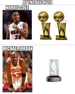 thenbamemes:  At the age of 24: Norris Cole