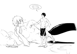 hubedihubbe:  Big orca Makoto and Haru fools