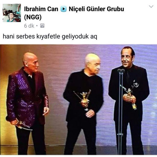 Hani serbest kıyafetle geliyoduk aq