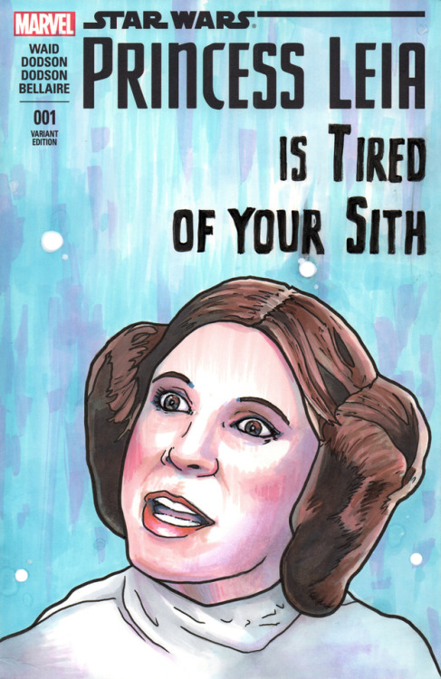 Princess Leia is tired of your Sith