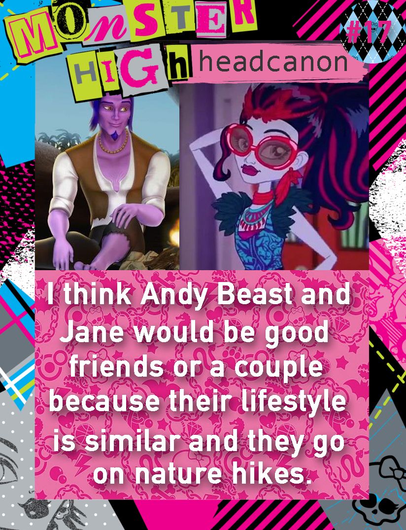 Monster High Headcanons — Monster High Headcanon #17: I think Andy Beast  and...