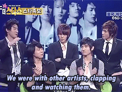  Yunho fanboying over his sunbaes       