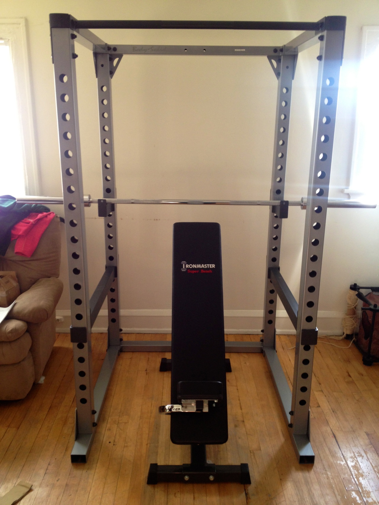 buttsandbarbells:  On December 13, 2012 my power rack was delivered and my life was
