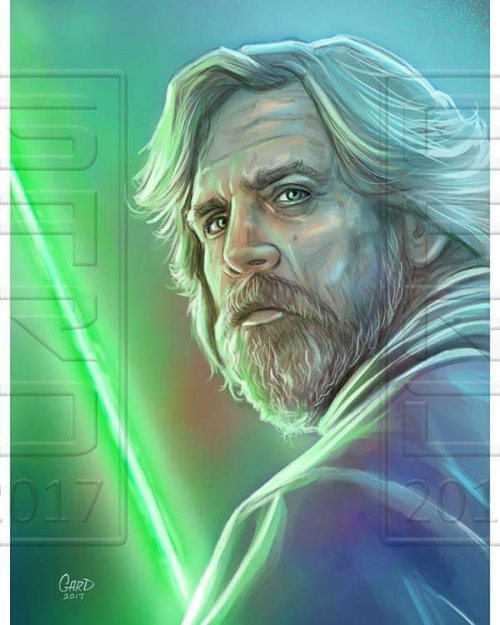 Luke Skywalker (The Last Jedi) #StarWars #LukeSkywalker #TheLastJedi #MarkHamill #Portrait #starwars