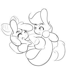 ponidoodles:  Super rough sketch  okay this looks adorable please finish omg