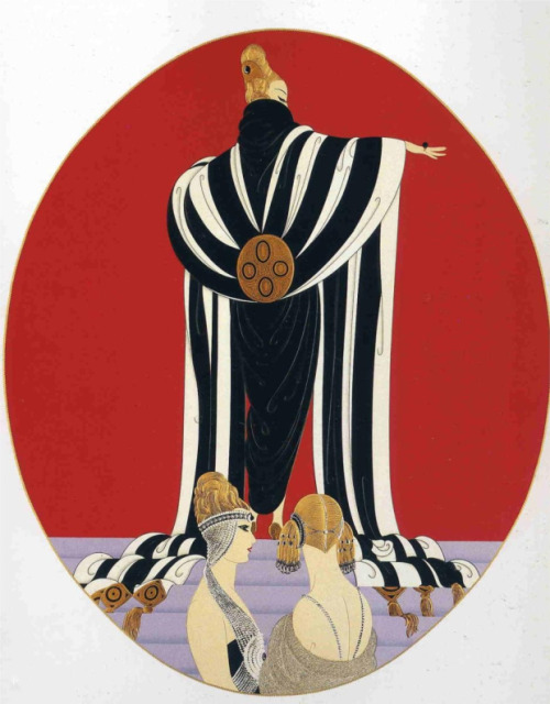 Vintage fashion illustrations by Erté