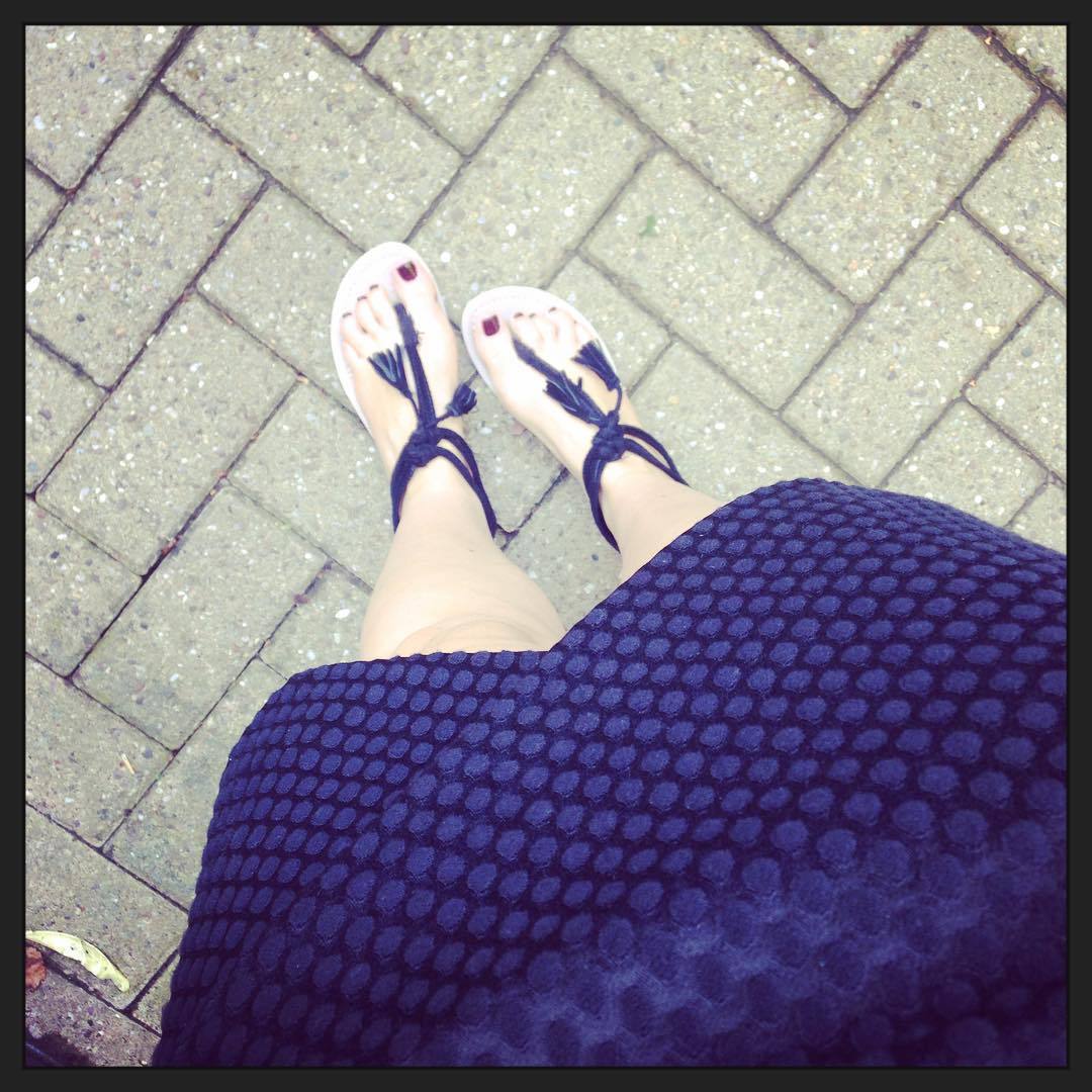 #todayimwearing my new @hm skirt and @primark sandals - with my #sttropeztan #ootd #fashion #style #fblogger #fbloggers