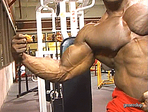 keepemgrowin:  Oh, yeah… flex those muscles, big boy!needsize:  For you guys into bitch tits. Nice set on this guy. 