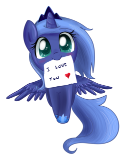 doubleclickthepony:  projectrobert:  /)^3^(\ Princess Luna So Cute Love you all for Following me  Thank You so Much !!!!!!  It’s true!  That is why she is best Princess.  HNNNG &lt;333