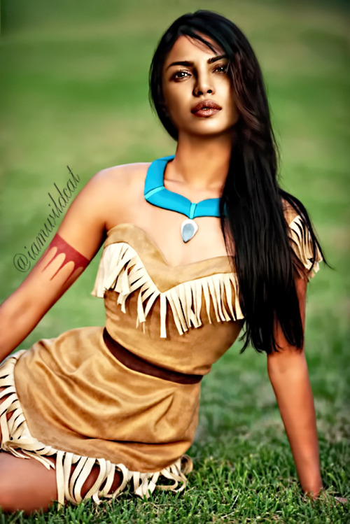 Bollywood Actresses as Disney Princesses [New Version]Priyanka Chopra as Pocahontas