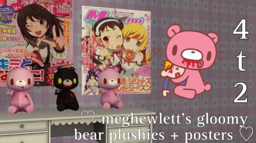 ♡ Megu's Gloomy Bear Plushies + Posters 4t2 ♡
