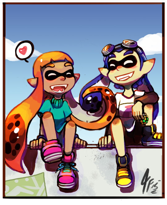 searching-for-bananaflies:  I like to think this is what inkling couples like to