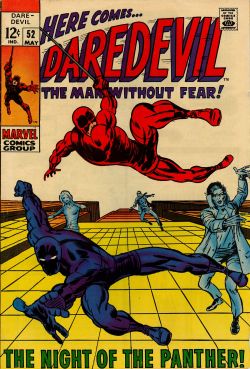 comicbookcovers: Daredevil #52,  May 1969, cover by Barry Windsor-Smith 