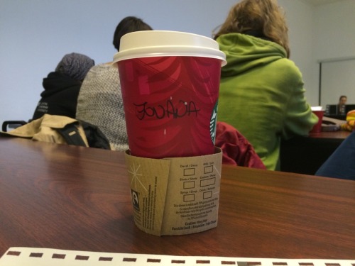 Correct spelling bravo Starbucks