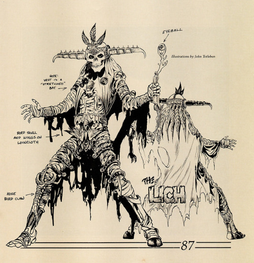 Tim Truman, &lsquo;Skeletal Warrior&rsquo; &amp; ‘Lich’, &ldquo;The Art of the Dungeons &amp; Dragon