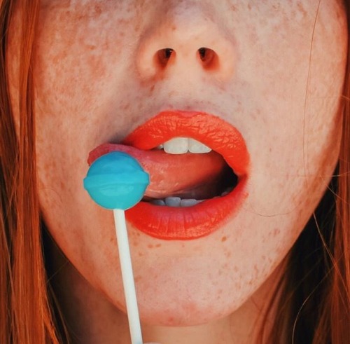 sexy ! redhead with a busy tongue