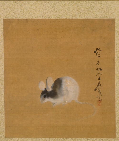 cma-japanese-art:Leaf from Album of Seasonal Themes: Crescent Moon, Shibata Zeshin, 1847, Cleveland 