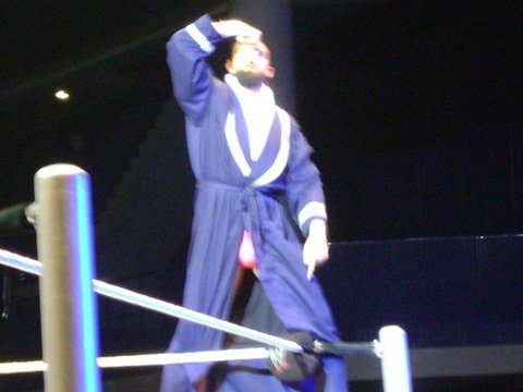 rwfan11:  Damien Sandow …not the best quality, but I don’t pass up a bulge shot